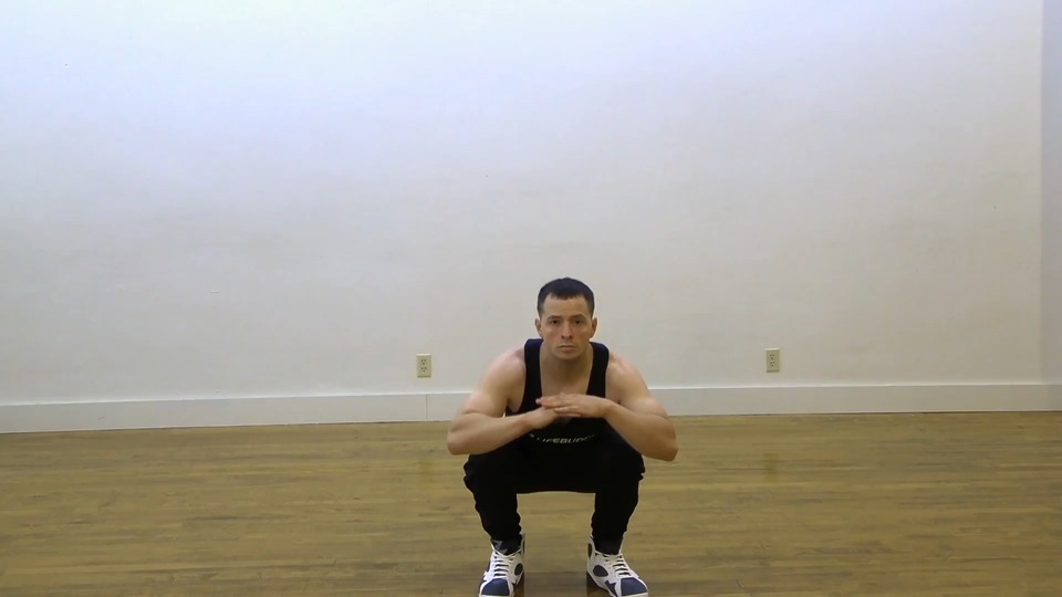 Squat Knee To Elbow exercise demo