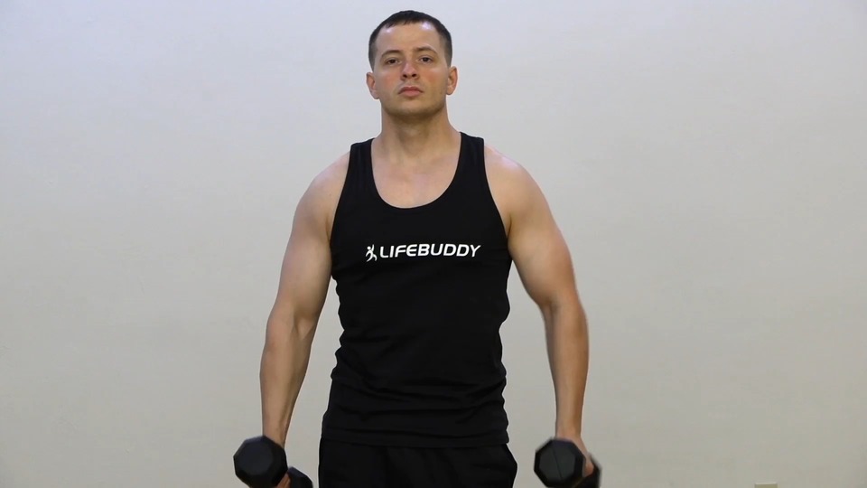 Standing Alternating Chest Fly exercise demo