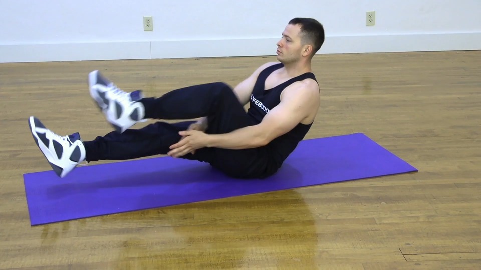 The Kobe Crunch exercise demo
