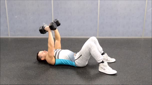 Skull Crushers And A Frame Press exercise demo