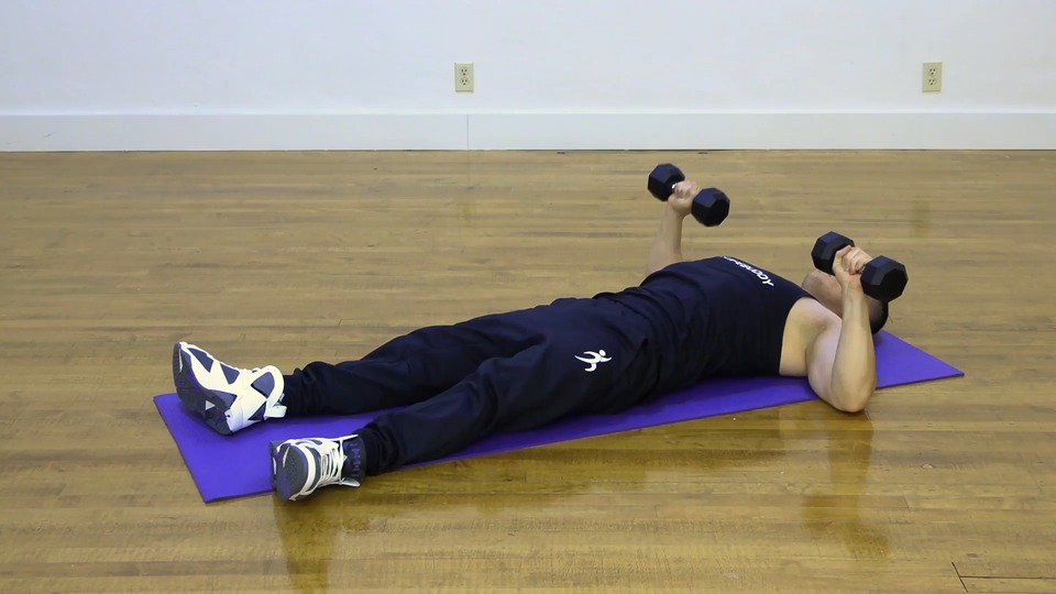 Triple Chest Press Into Pull Over exercise demo