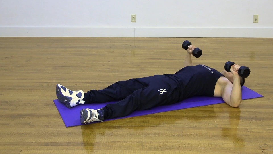 Triple Chest Press Into Tate Press exercise demo