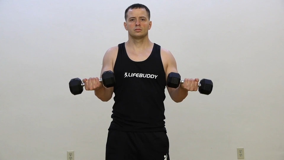 Turning Curl Hold exercise demo