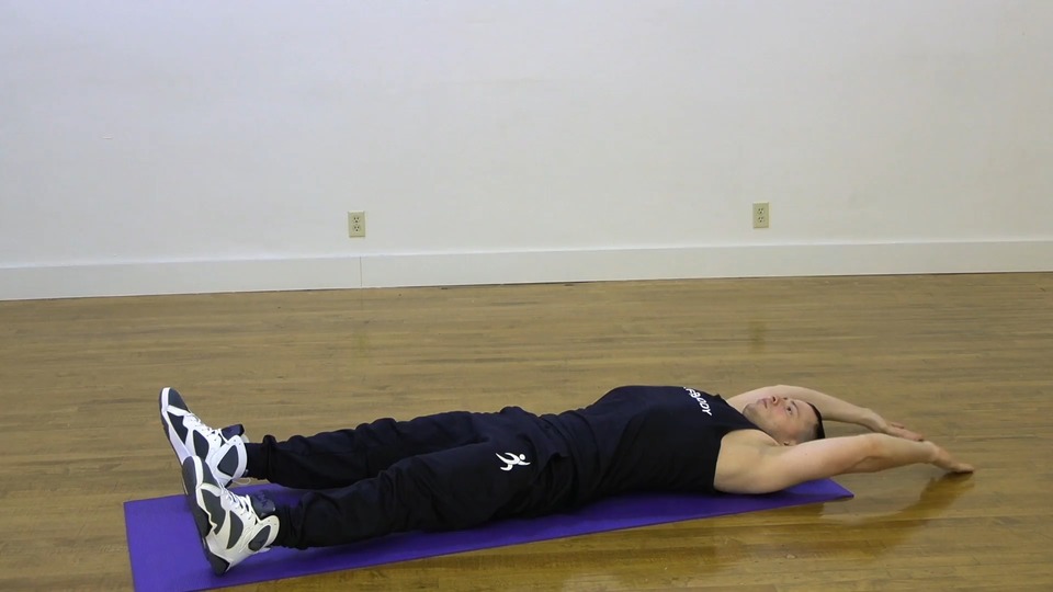 Wide Legged V-Ups exercise demo