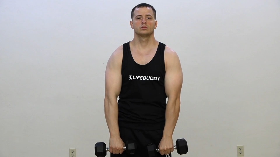 Wide Upright Row Into Front Extension exercise demo